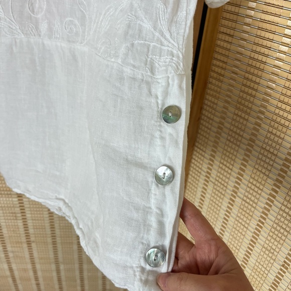 Lungo L’Arno Italian Linen Roll Tab Top - Picture 5 of 9